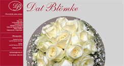 Desktop Screenshot of dat-bloemke.de
